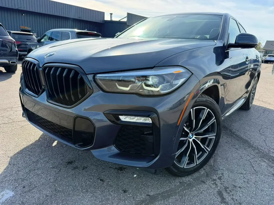 2020 BMW X6 xDrive40i, Gray, photo 1 at Picasso Imports Westfield, Indiana