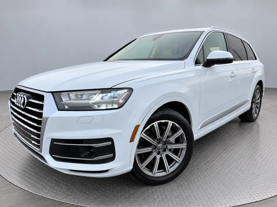 2018 AUDI Q7 2.0t Quattro Premium Plus, White, foto 1 en Picasso Imports Fishers, Indiana