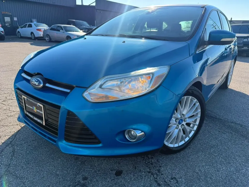 2012 FORD Focus SEL, Blue, photo 1 at Picasso Imports Westfield, Indiana
