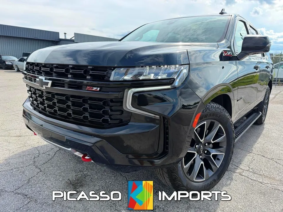 2022 Chevrolet Tahoe 4WD 4dr Z71, Black, photo 1 at Picasso Imports Westfield, Indiana