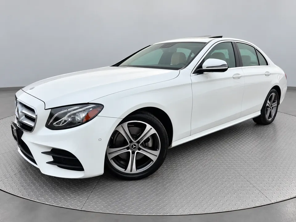 2018 Mercedes-Benz E-Class E 300 4matic, White, photo 1 at Picasso Imports Westfield, Indiana